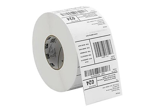10025381- ZEBRA - Etiqueta 2"x1.5", T. Directa. Papel Blanco, 8000D Lab, para Impresora Industrial, 4000/Rollo, con adhesivo Permanente, Perf. entre etiq., 1 al paso. Núcleo 3".  Diámetro 8". 8 Rollos/caja. Peso por caja 10.43 kg. 