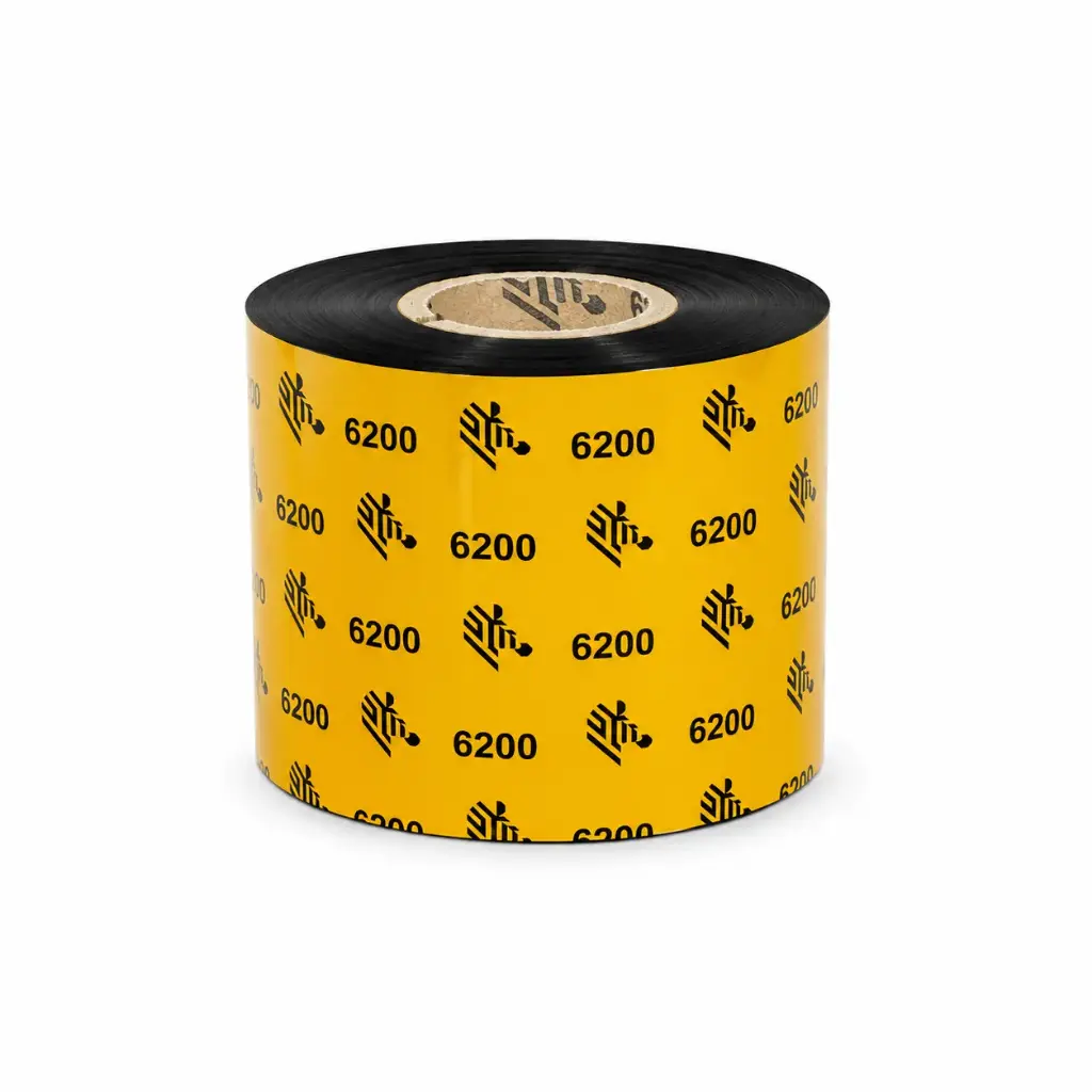 Resin Ribbon, 40mmx450m (1.57inx1476ft), 6200; Resin, 25mm (1in) core, 6/box