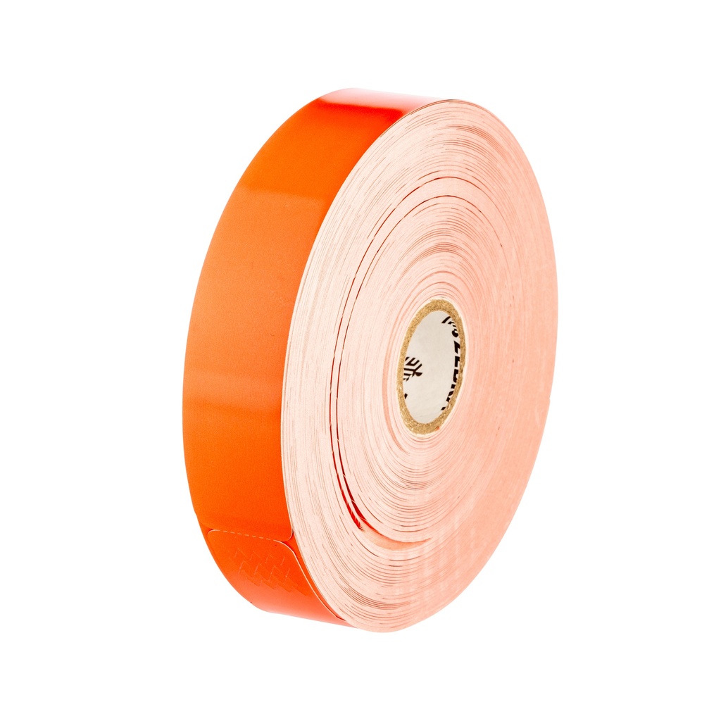 Wristband, Polypropylene, 1x10in (25.4x254mm); DT, Z-Band Fun, Coated, Permanent Adhesive, 3in (76.2mm) core, 800/roll, 4/box. Black mark sensing.