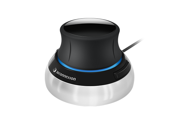 3Dconnexion - SpaceMouse Compact (3DX‑700059) – Ratón 3D profesional con sensor 6DoF, USB, diseño ambidiestro y portátil