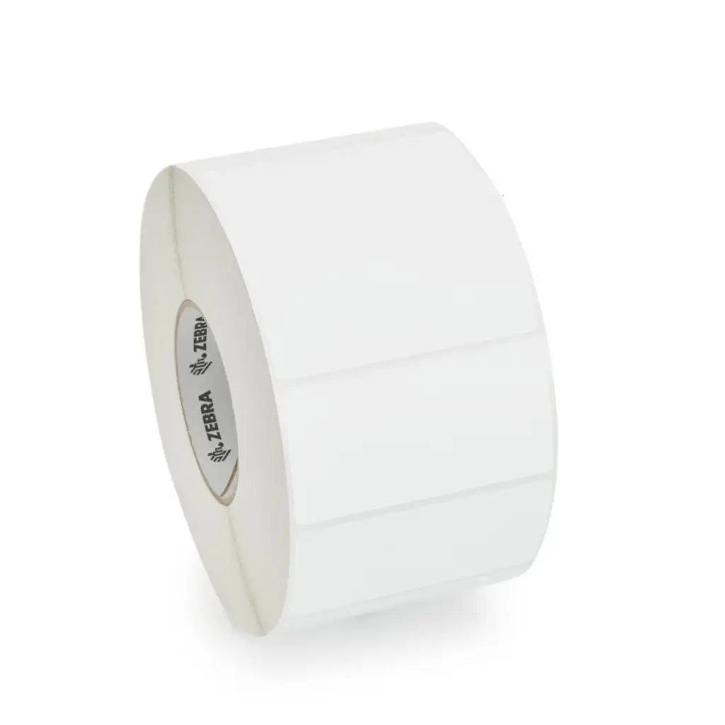 ZIPZED10045184 - ZEBRA - Etiqueta 101.6"x50.8", T. Directa. Papel Blanco, Z-Essentials 400D, para Impresora Desktop, 1392/Rollo, con adhesivo Permanente, Perf. entre etiq., 1 al paso. Núcleo 1.". Diámetro 5.". 6 Rollos/caja. Peso por caja 1.18.