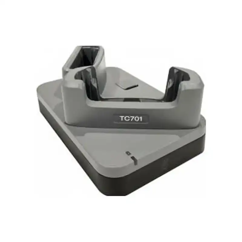 Zebra- Charge-Only ShareCradle to charge one TC701 device and one spare battery. Sold Separately: USB-C Cable (CBL-EC5X-USBC3A-01), Country-specific 45W power supply adapter.