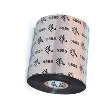 05555BK11045 - Zebra - Ribbon de Cera/Resina, 110mm x 450m (4.33" x 1476'), Modelo 5555 Estándar para impresora Industrial . 6 Ribbons/Caja