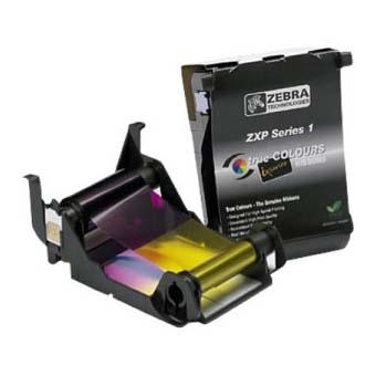 Zebra Load-N-Go color ribbon for ZXP Series 1 YMCKO 100 images