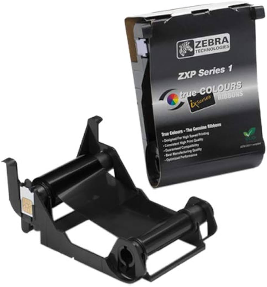Zebra Load-N-Go monochrome ribbon for ZXP Series 1 Black, 1000 images