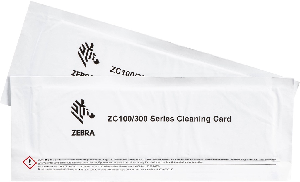 Cleaning Card Kit (Improved), ZC100/300, 2 Cards