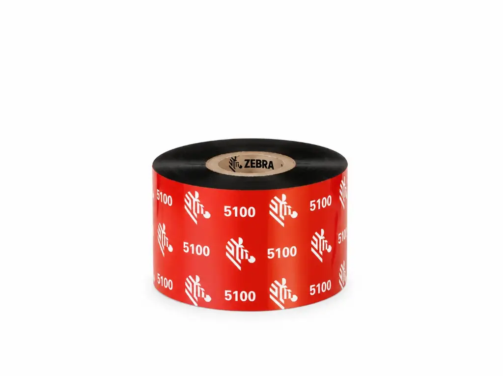 Resin Ribbon, 60mmx450m (2.36inx1476ft), 5100; Premium, 25mm (1in) core, 6/box