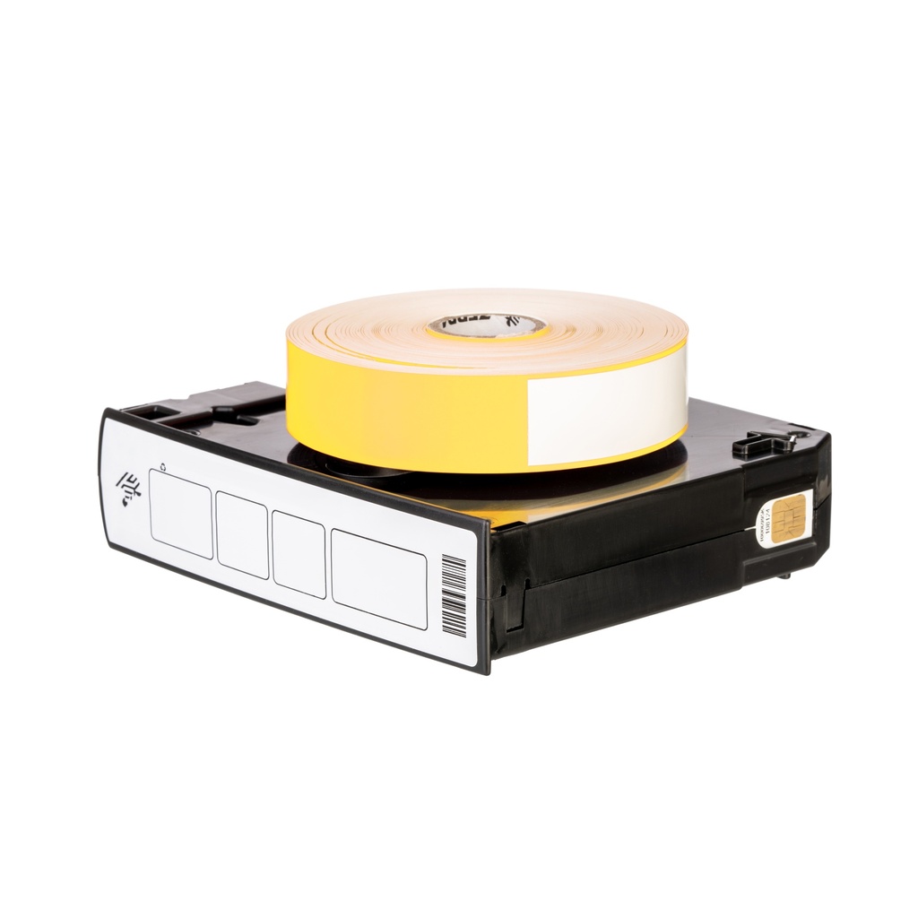 Wristband, Polypropylene, 1x11in (25.4x279.4mm); Direct thermal, Z-Band Direct, Adhesive closure, Cartridge, 200/roll, 6/box, Yellow