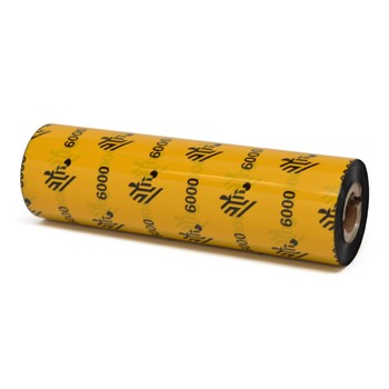 Wax Ribbon, 110mmx70m (4.33inx229ft), 6000; Standard, 12mm (0.5in) core, 48/box