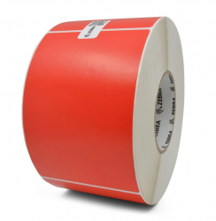 Label, Paper, 4x6in (101.6x152.4mm); TT, Z-Perform 2000T, Value Coated, Permanent Adhesive, 3in (76.2mm) core, 1000/roll, 4/box RED