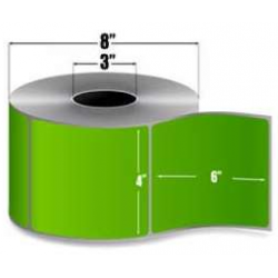 Label, Paper, 4x6in (101.6x152.4mm); TT, Z-Perform 2000T, Value Coated, Permanent Adhesive, 3in (76.2mm) core, 1000/roll, 4/box GREEN
