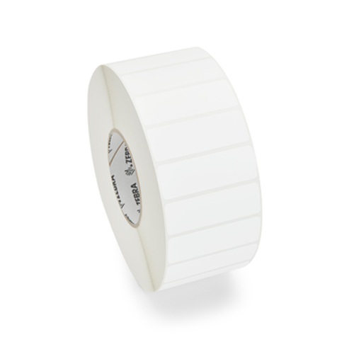 Label, Polyester, 1x0.5in (25.4x12.7mm) 3 Across, TT, Z-Ultimate 4000T Removable, High Performance Coated, Removable Adhesive, 3in (76.2mm) core, 10002/roll, 1/box, Plain