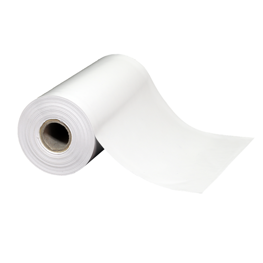 Label, Paper, 3.9375in x 438ft (100mm x 133.5m); DT, 8000D Linerless, Coated, Permanent Adhesive, 1in (25.4mm) core, 438/roll, 3/box, Plain