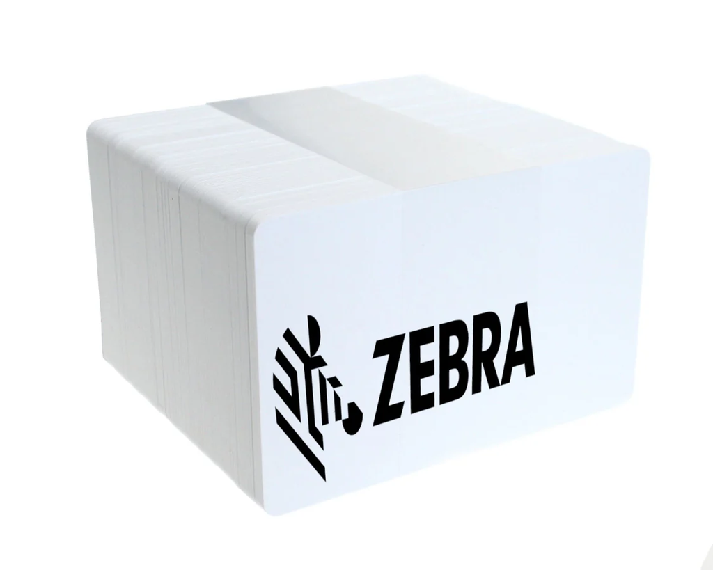ZEBRA - ZEBRA WHITE PVC UHF CARDS, 30 MIL NXP GEN 2XM (100 CARDS)