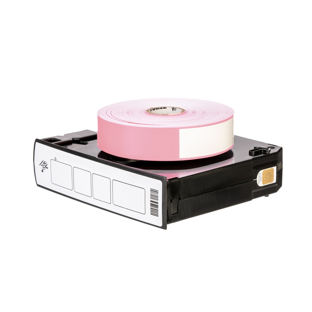 Wristband, Polypropylene, 1x11in (25.4x279.4mm); Direct thermal, Z-Band Direct, Adhesive closure, Cartridge, 200/roll, 6/box, Pink
