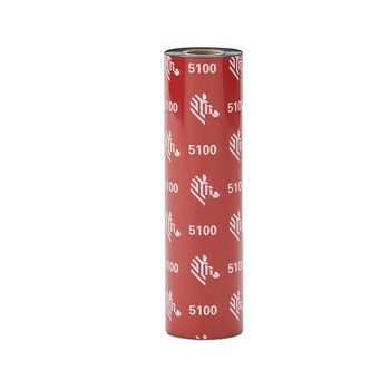 Resin Ribbon, 84mmx74m (3.31inx242ft), 5100; Premium, 12mm (0.5in) core, 12/box