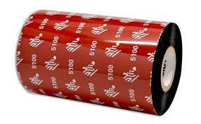 Resin Ribbon, 174mmx450m (6.85inx1476ft), 5100; Premium, 25mm (1in) core, 6/box