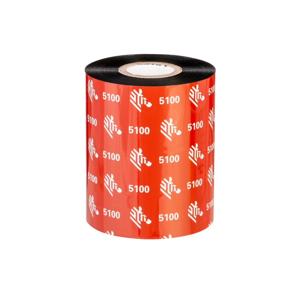 05100BK13145 - Zebra - Ribbon de Resina, 131mm x 450m (5.16" x 1476'), Modelo 5100 Premium para impresora Industrial . 6 Ribbons/Caja