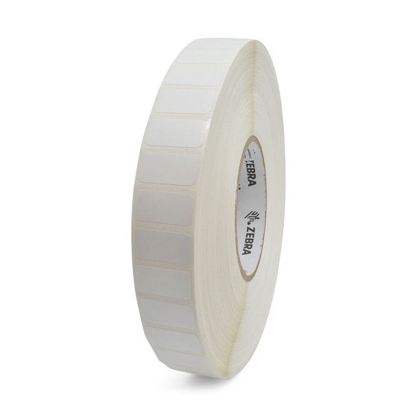 10008510- ZEBRA - Etiqueta 1"x0.5", T. Térmica. Poliéster Blanco, Z-Ultimate 2000T, para Impresora Industrial, 9420/Rollo, con adhesivo Permanente, Perf. entre etiq., 1 al paso. Núcleo 3".  Diámetro 8". 4 Rollos/caja. Peso por caja 4.08 kg. Certificado UL Interiores, con ribbon 5095, 5100
