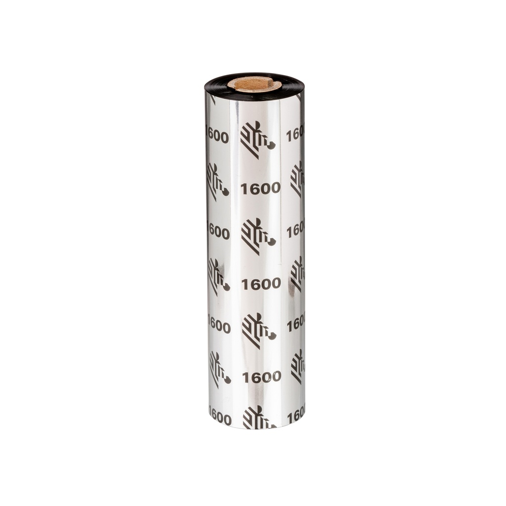 Wax Ribbon, 64mmx70m (2.52inx229ft), 1600; Standard, 12mm (0.5in) core, 24/box