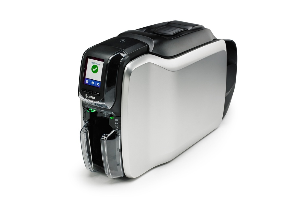 Printer ZC300, Single Sided, US Cord, USB & Ethernet, Windows Driver, CardStudio 2.0 (Standard) application,200 PVC cards, YMCKO ribbon (200 images)