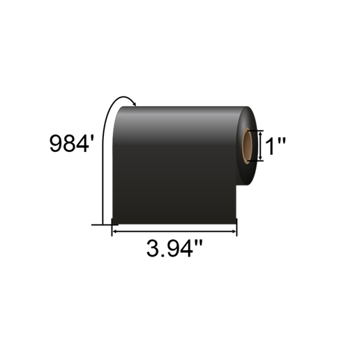 [74778] Resin Ribbon, 100mmx300m (3.94inx984ft); Image Lock, 25mm (1in) core, 6/box