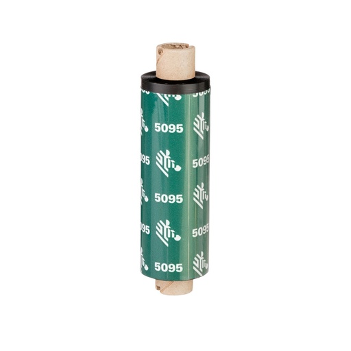 [LA05095BK06045] LA05095BK06045 - Zebra - Ribbon de Resina, 60mm x 450m (2.36" x 1476'), Modelo 5095 Alto Rendimiento para impresora Industrial. 6 Ribbons/Caja