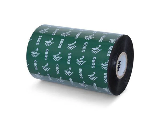 [LA05095BK08945] LA05095BK08945 - Zebra - Ribbon de Resina, 89mm x 450m (3.50" x 1476'), Modelo 5095 Alto Rendimiento para impresora Industrial. 6 Ribbons/Caja