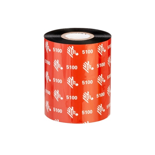 [LA05100BK11045] LA05100BK11045 - Zebra - Ribbon de Resina, 110mm x 450m (4.33" x 1476'), Modelo 5100 Premium para impresora Industrial. 6 Ribbons/Caja