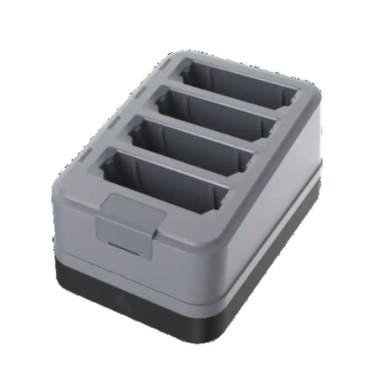 [CRDCUP-TC5A7A-4B] Zebra- Four-slot spare battery charger for TC501; TC701 spare batteries. Sold Separately: USB-C Cable (CBL-EC5X-USBC3A-01), Country-specific 45W Power Supply adapter.