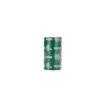 [800132-201] 800132-201 - Zebra - Ribbon de Resina, 33mm x 74m (1.30" x 243'), Modelo 5095 Alto Rendimiento para impresora2824 de Escritorio. 12 Ribbons/Caja