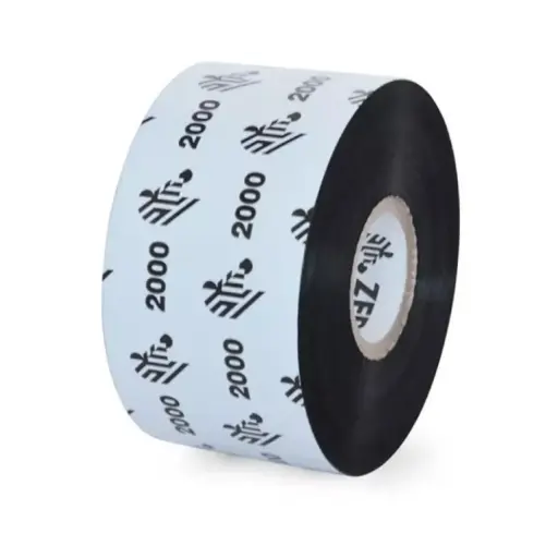 [02000BK04045] Wax Ribbon, 40mmx450m (1.57inx1476ft), 2000; Standard, 25mm (1in) core, 24/box