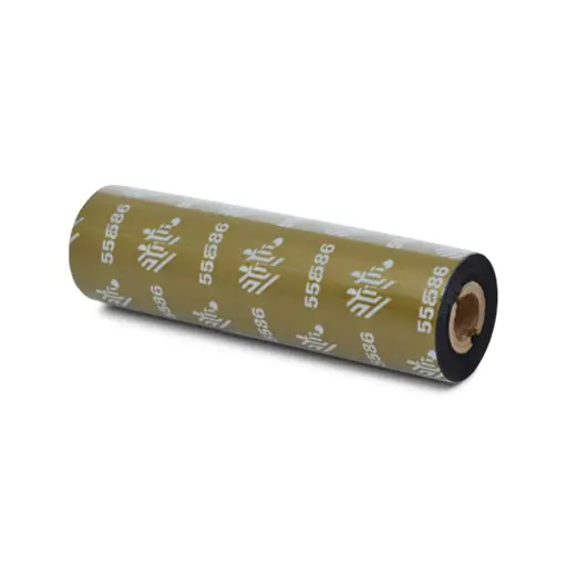 [05586GS11007] Wax/Resin Ribbon, 110mmx74m (4.33inx242ft), 5586; Premium, 12mm (0.5in) core, 12/box