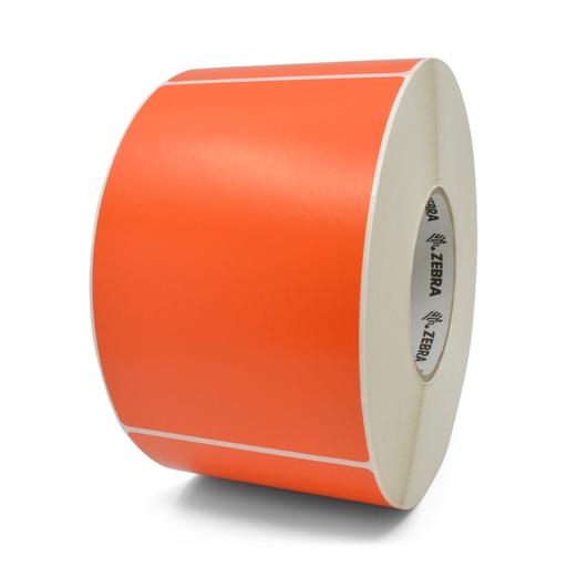 [10006208-4] Label, Paper, 4x6in (101.6x152.4mm); TT, Z-Perform 2000T, Value Coated, Permanent Adhesive, 3in (76.2mm) core, 1000/roll, 4/box ORANGE