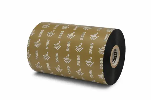 [05586BK17445] 05586BK17445 - Zebra - Ribbon de Cera/Resina, 174mm x 450m (6.85" x 1476'), Modelo 5586 Premium para impresora Industrial . 6 Ribbons/Caja
