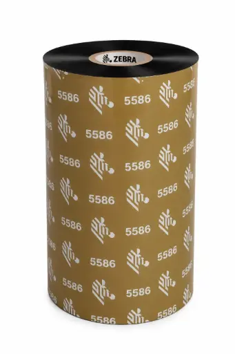 [05586BK22045] Wax/Resin Ribbon, 220mmx450m (8.66inx1476ft), 5586; Premium, 25mm (1in) core, 6/box