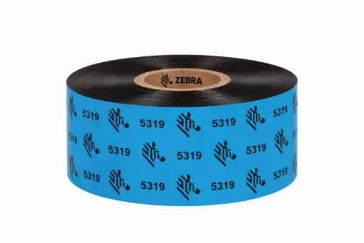 [05319BK04045] Wax Ribbon, 40mmx450m (1.57inx1476ft), 5319; Performance, 25mm (1in) core, 6/box