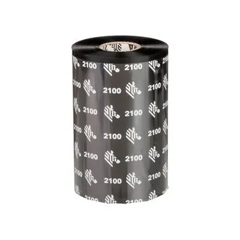 [02100BK15690] 02100BK15690 - Zebra - Ribbon de Cera, 156mm x 900m (6.16" x 2,955'), Modelo 2100 Alto Rendimiento para impresora de Especialidad. 6 Ribbons/Caja